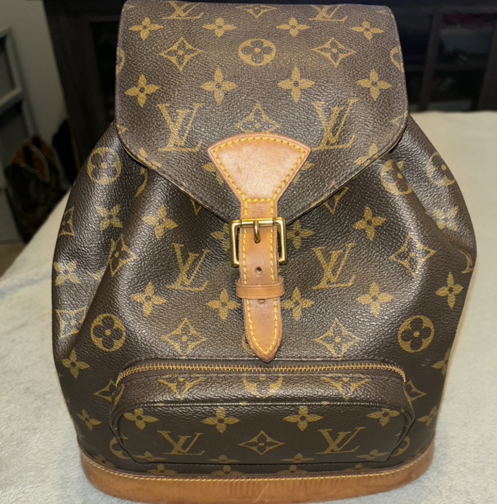 Louis Vuitton Brown Monogram Backpack- MONTSOURIS MM